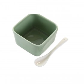 Set da Aperitivo DKD Home Decor Porcellana Multicolore Bambù 8 Pezzi (30 x 30 x 6 cm)