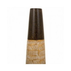 Vaso Alexandra House Living Oro Ceramica 15 x 61 x 15 cm
