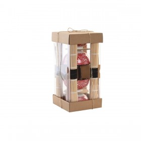 Set per Sushi DKD Home Decor 14,5 x 14,5 x 31 cm Fucsia Mandala Gres Orientale (16 Pezzi)