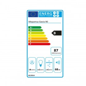 Cappa Classica Mepamsa 320.0528.014 90 cm 740 m3/h 53 dB 250W Acciaio B