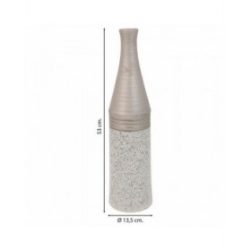 Vaso Alexandra House Living Argento Ceramica 13 x 53 x 13 cm