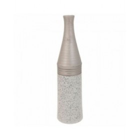 Vaso Alexandra House Living Argento Ceramica 13 x 53 x 13 cm