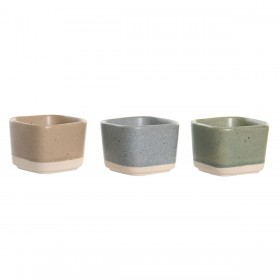 Set da Aperitivo DKD Home Decor 21,6 x 15 x 1,5 cm Porcellana Multicolore Bambù Scandinavo
