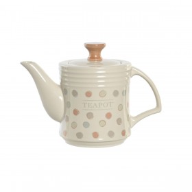 Teiera DKD Home Decor Beige Gres 1 L