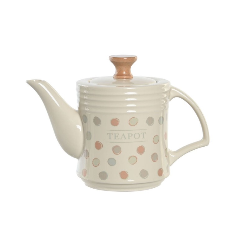 Teiera DKD Home Decor Beige Gres 1 L