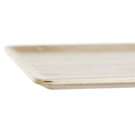 Vassoio DKD Home Decor Naturale Bambù 27 x 20 cm 27 x 20 x 0,8 cm
