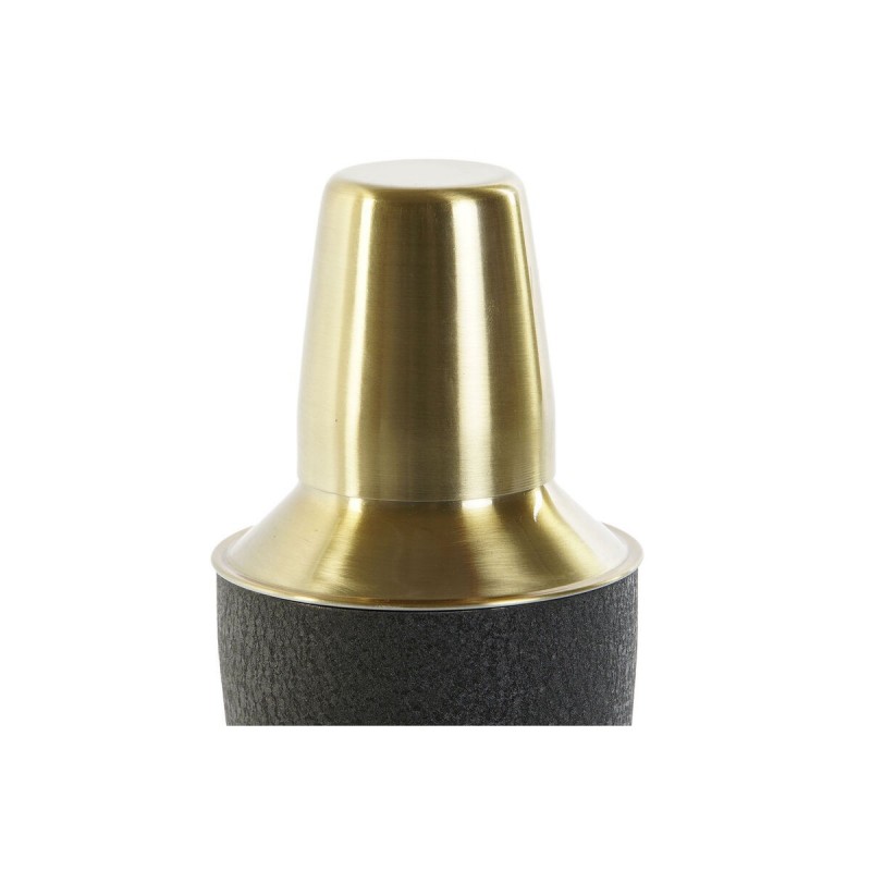 Shaker per cocktail DKD Home Decor Nero Acciaio inossidabile 9,5 x 9,5 x 22 cm
