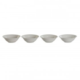 Set di Ciotole DKD Home Decor Bianco Porcellana 17 x 17 x 7 cm