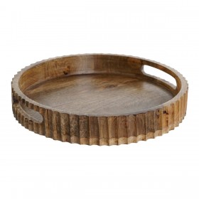 Vassoio per aperitivi DKD Home Decor Marrone scuro Legno di mango 30 x 30 x 5 cm