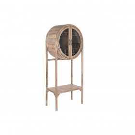 Mobile Aggiuntivo Home ESPRIT Naturale Cristallo Teca Legno Riciclato 75 x 40 x 182 cm