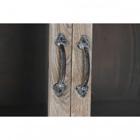 Mobile Aggiuntivo Home ESPRIT Naturale Cristallo Teca Legno Riciclato 75 x 40 x 182 cm