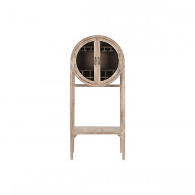Mobile Aggiuntivo Home ESPRIT Naturale Cristallo Teca Legno Riciclato 75 x 40 x 182 cm
