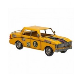 Statua Decorativa Alexandra House Living Giallo Ferro ABS Macchina 12 x 9 x 27 cm