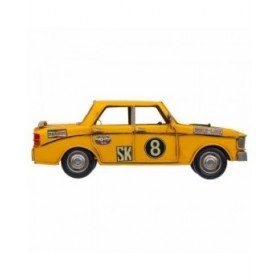 Statua Decorativa Alexandra House Living Giallo Ferro ABS Macchina 12 x 9 x 27 cm