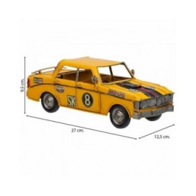 Statua Decorativa Alexandra House Living Giallo Ferro ABS Macchina 12 x 9 x 27 cm