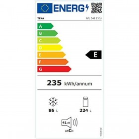 Frigorifero combinato Teka NFL 342 C WH Bianco 219 L