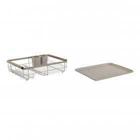 Scolapiatti da Lavandino Home ESPRIT Grigio 44 x 32 x 13 cm