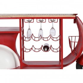 Portabottiglie Home ESPRIT Rosso Metallo 165 x 60 x 100 cm