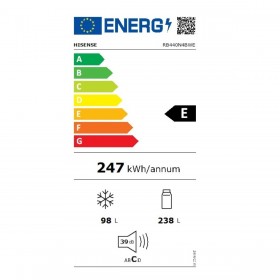 Frigorifero combinato Hisense RB440N4BWE Bianco
