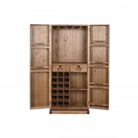 Portabottiglie Home ESPRIT Marrone Abete 64,5 x 45 x 146,5 cm