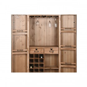 Portabottiglie Home ESPRIT Marrone Abete 64,5 x 45 x 146,5 cm