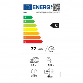 Lavastoviglie BEKO BDFN36640XA Acciaio 60 cm