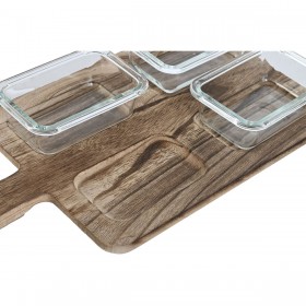 Vassoio per aperitivi Home ESPRIT Naturale 350 ml 39,5 x 20 x 5 cm