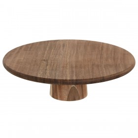 Vassoio per aperitivi Home ESPRIT Naturale Acacia In piedi 30 x 30 x 9 cm