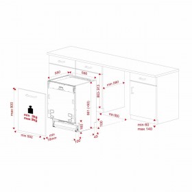 Lavastoviglie Teka DFI 46950 XL Nero 60 cm
