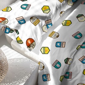 Set di copripiumino HappyFriday Le Petit Prince Son Avion Multicolore Singolo 2 Pezzi