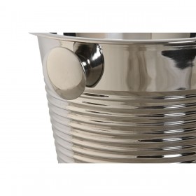 Refrigeratore per champagne Home ESPRIT Dorato Argentato Acciaio inossidabile 24 x 24 x 22 cm