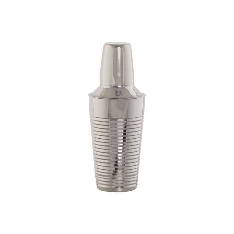 Shaker per cocktail Home ESPRIT Dorato Argentato Acciaio inossidabile 9,5 x 9,5 x 22 cm