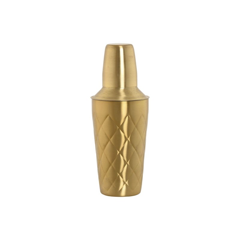 Shaker per cocktail Home ESPRIT Dorato Acciaio inossidabile 9,5 x 9,5 x 22 cm