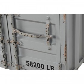 Portabottiglie Home ESPRIT Grigio Blu cielo 77 x 41 x 64 cm