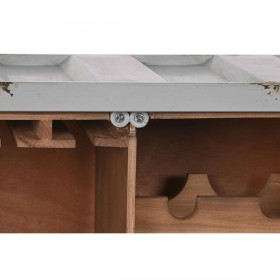 Portabottiglie Home ESPRIT Grigio Blu cielo 77 x 41 x 64 cm