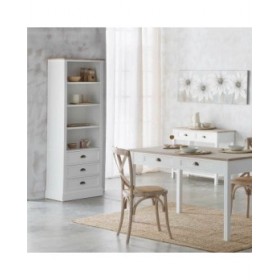 Scaffale Alexandra House Living Bianco Marrone Lega di Zinco Legno MDF 40 x 180 x 63 cm