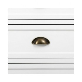 Scaffale Alexandra House Living Bianco Marrone Lega di Zinco Legno MDF 40 x 180 x 63 cm