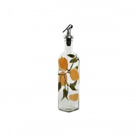 Oliera Home ESPRIT Giallo Acciaio inossidabile Cristallo 6 x 6 x 30,5 cm