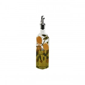 Oliera Home ESPRIT Giallo Acciaio inossidabile Cristallo 6 x 6 x 30,5 cm
