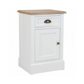 Comodino Alexandra House Living Bianco Marrone 35 x 63 x 41 cm