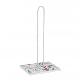 Portarotolo di Carta da Cucina Versa Acebo Metallo Acciaio Legno MDF 16,5 x 31 x 13 cm