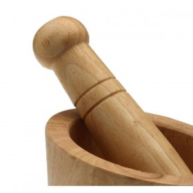 Mortaio da cucina Versa Legno Bambù 14,5 cm
