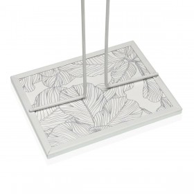 Portarotolo di Carta da Cucina Versa Palma Metallo Acciaio Legno MDF 16,5 x 31 x 13 cm