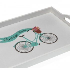 Vassoio Versa Bicicletta Legno MDF 30 x 5 x 45 cm