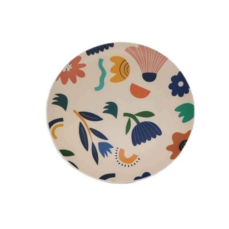 Piatto da pranzo Versa Sunflower Polietilene RPET Ø 25 cm