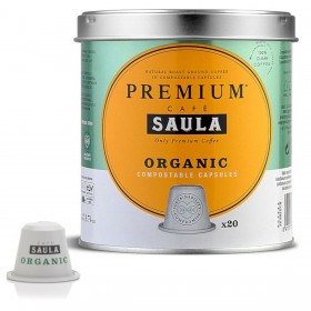 Capsule di Caffè con Contenitore Saula COMPOSTABLE ECOLOGICO (20 Unità)