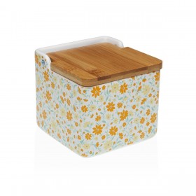 Portasale con Coperchio Versa CLIVIA Ceramica Dolomite 12,2 x 11,5 x 12,2 cm