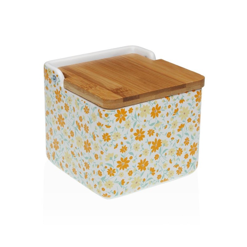 Portasale con Coperchio Versa CLIVIA Ceramica Dolomite 12,2 x 11,5 x 12,2 cm