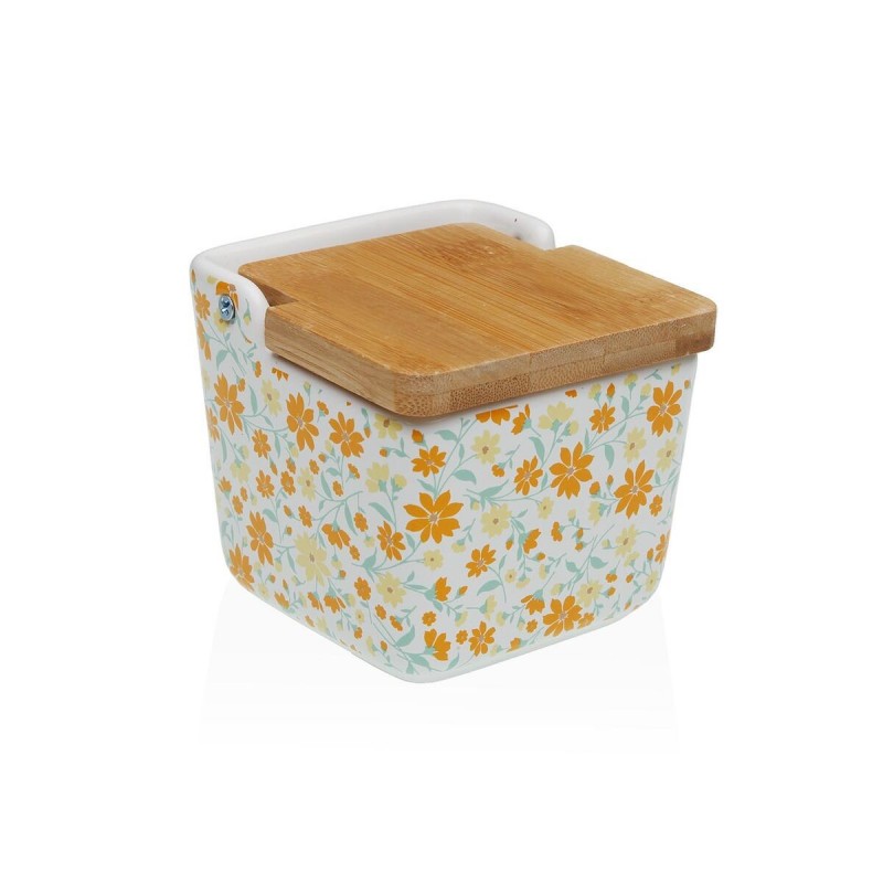 Portasale con Coperchio Versa Ceramica 8,8 x 8,5 x 8,8 cm