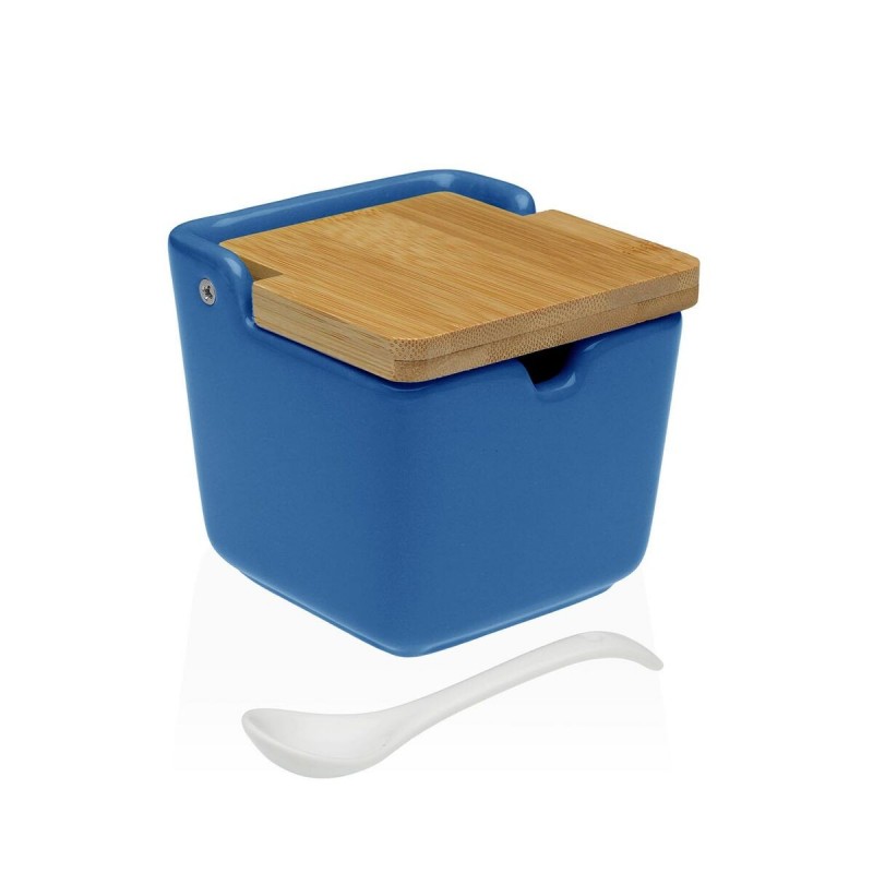 Portazucchero Versa Azzurro Ceramica 8,8 x 8,5 x 8,8 cm